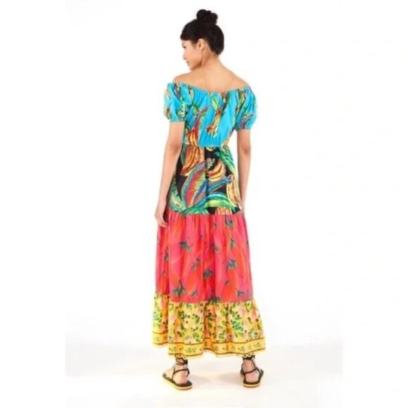 💕FARM RIO💕 Farm Mix Maxi Dress ~ Small S NWT - Picture 8 of 16